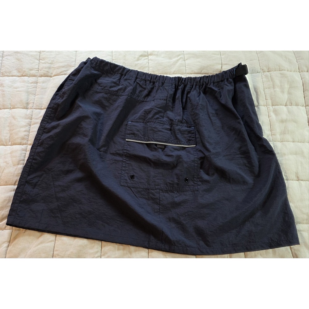 Vintage Jantzen Women's L Navy Blue Nylon Sportswear Short Mini Golf/Gym Skirt - Picture 5 of 7